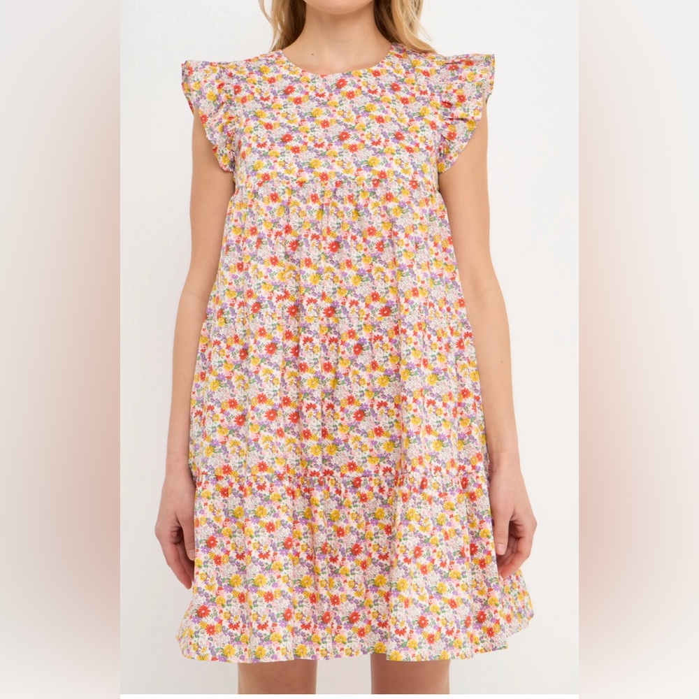 English Factory Floral Babydoll Dress XS